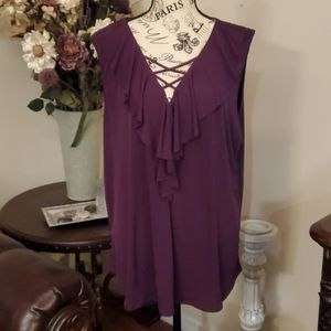 Purple (plum) sleeveless top